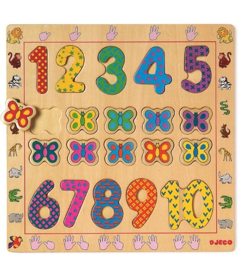 Imagine Puzzle din lemn - Cifre