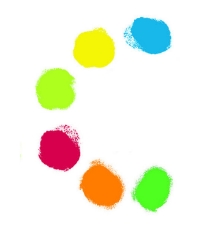 Imagine 6 culori de pictat cu mana