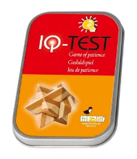 Imagine Joc logic IQ din lemn bambus Star, cutie metal