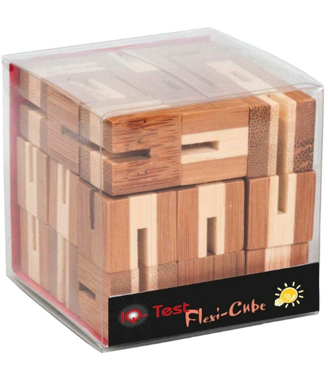 Imagine Puzzle 3D din bambus Flexi-cub - Joc logic