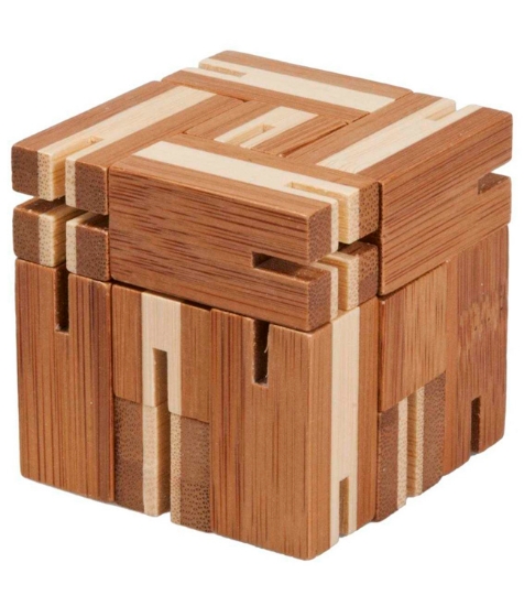 Imagine Joc logic puzzle 3D din bambus Flexi-cub
