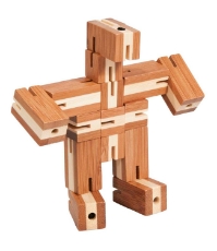 Imagine Joc logic puzzle 3D din bambus Flexi-cub