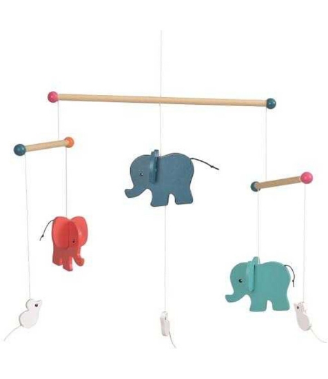 Imagine Elefanti, Decoratie mobila din lemn