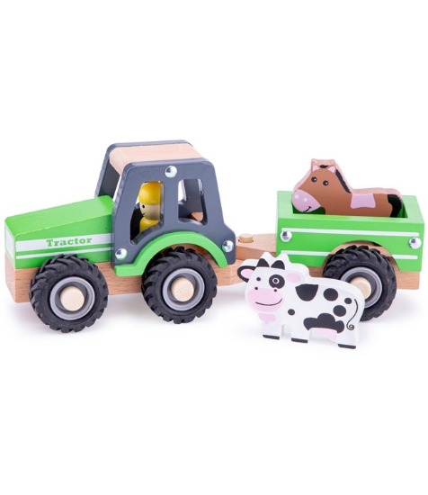Imagine Tractor cu trailer - animale