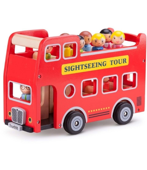 Imagine Autobuz turistic cu 9 figurine