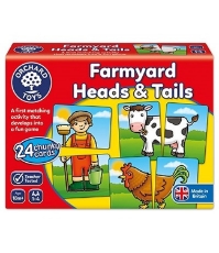 Imagine Joc educativ asociere Prietenii de la ferma FARMYARD HEADS & TAILS