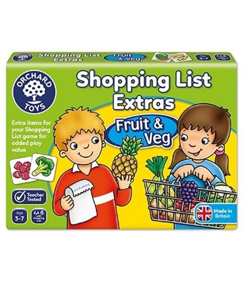 Imagine Joc educativ in limba engleza Lista de cumparaturi Fructe si legume