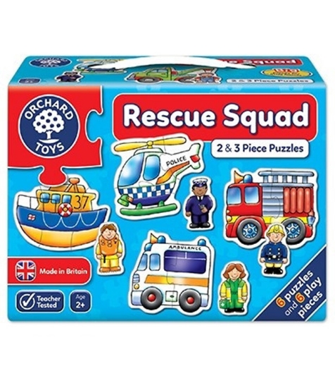 Imagine Set 6 puzzle Echipa de salvare (2 si 3 piese) RESCUE SQUAD