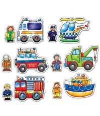 Imagine Set 6 puzzle Echipa de salvare (2 si 3 piese) RESCUE SQUAD