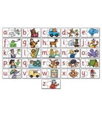 Imagine Joc educativ - puzzle in limba engleza Invata alfabetul prin asociere ALPHABET MATCH