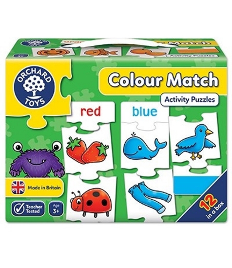 Imagine Joc educativ - puzzle in limba engleza Invata culorile prin asociere COLOUR MATCH