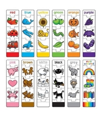 Imagine Joc educativ - puzzle in limba engleza Invata culorile prin asociere COLOUR MATCH