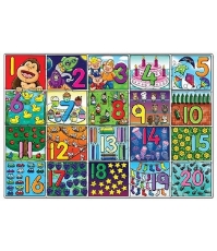 Imagine Puzzle de podea Invata numerele (de la 1 la 20) NUMBER JIGSAW