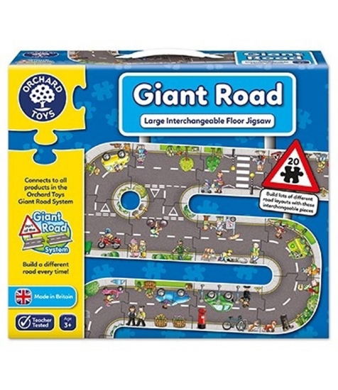 Imagine Puzzle gigant de podea traseu masini (20 piese) GIANT ROAD JIGSAW