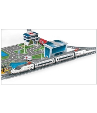 Imagine Trenulet electric High Speed RENFE cu statie, tunel si oras
