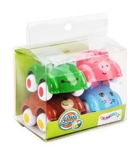 Imagine Set 4 Masinute Animale - Cute Cars