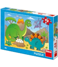 Imagine Puzzle - Dinozauri prietenosi (48 piese)