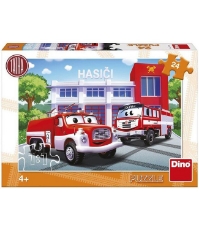 Imagine Puzzle - Masina de pompieri (24 piese)