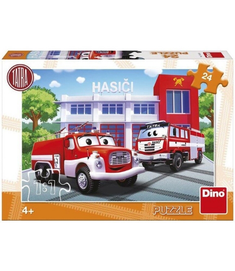 Imagine Puzzle - Masina de pompieri (24 piese)
