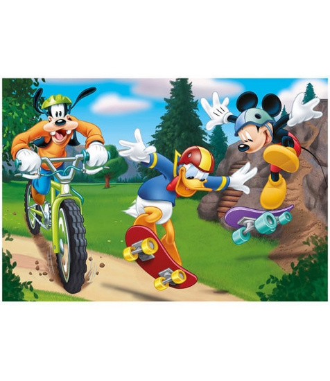 Imagine Puzzle 2 in 1 - Mickey campionul (77 piese)