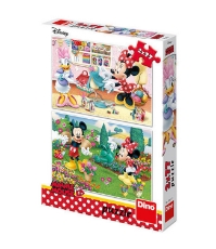 Imagine Puzzle 2 in 1 - Minnie la treaba (77 piese)