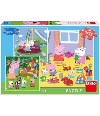 Imagine Puzzle 3 in 1 - Purcelusa Peppa in vacanta (55 piese)