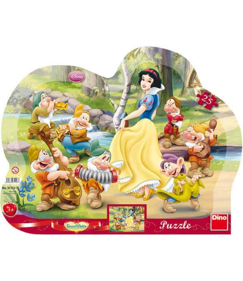 Imagine Puzzle cu rama - Alba ca Zapada (25 piese)