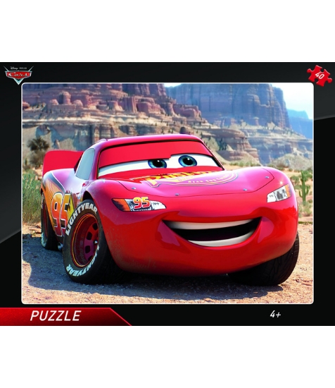 Imagine Puzzle cu rama - Fulger McQueen