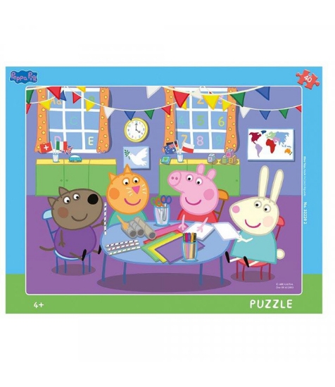 Imagine Puzzle cu rama - Purcelusa Peppa (40 piese)