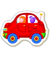 Imagine Baby Puzzles: Set de 6 puzzle-uri Transport (2 piese)
