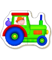 Imagine Baby Puzzles: Set de 6 puzzle-uri Transport (2 piese)