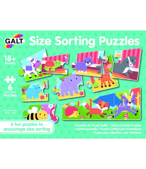 Imagine Set 6 puzzle - Animalute jucause (3 piese)