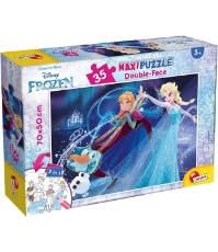 Imagine Puzzle de colorat maxi - Frozen (35 piese)
