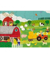 Imagine Puzzle (30 piese) cu carte - Ferma