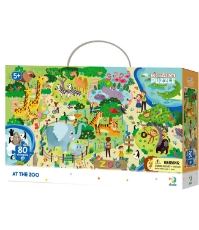 Imagine Puzzle - Animalute la ZOO (80 piese)