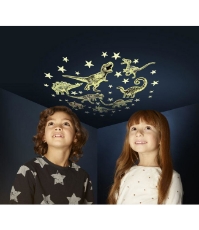 Imagine Set reflectorizant - Dinozauri si stele