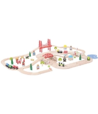 Imagine Circuit auto si feroviar (80 piese)