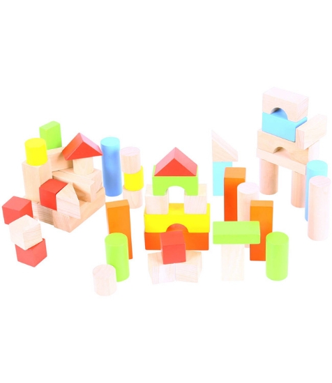 Imagine Cuburi coloratedin lemn pentru construit