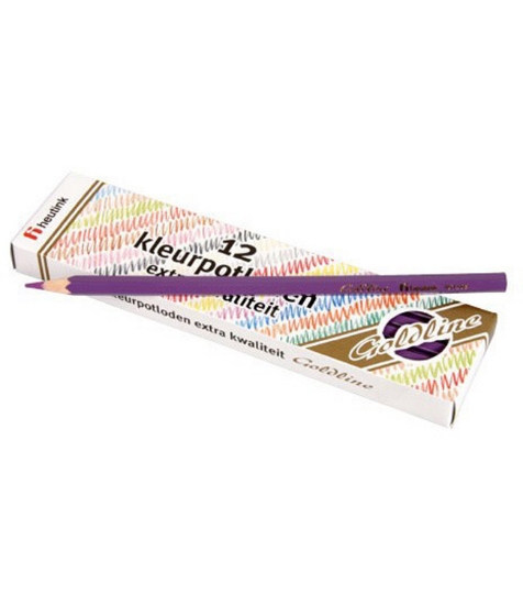 Imagine Set 12 creioane colorate Goldline 3.7 mm Violet - Heutink