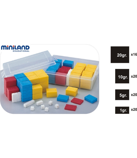 Imagine Set 76 greutati din plastic