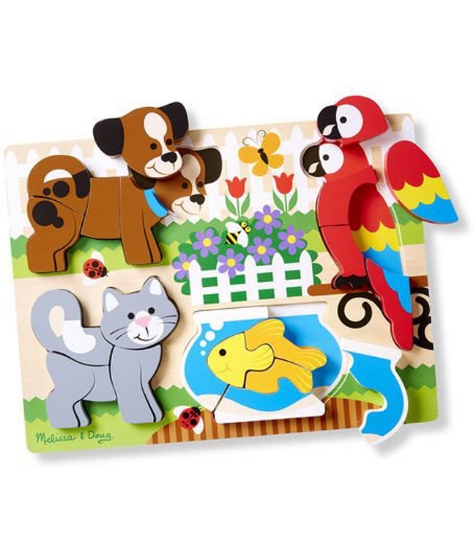 Imagine Puzzle din lemn cu piese mari Prietenii mei
