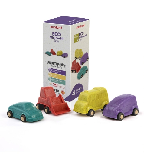Imagine Set 4 vehicule 9 cm Minimobile ECO
