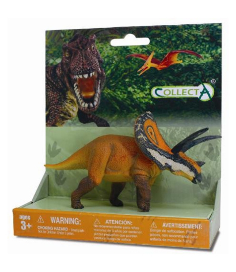 Imagine Figurina pe platforma dinozaur Torosaurus pictata manual XSPP