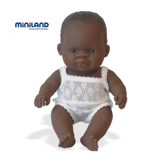 Imagine Baby african baiat Papusa 21cm