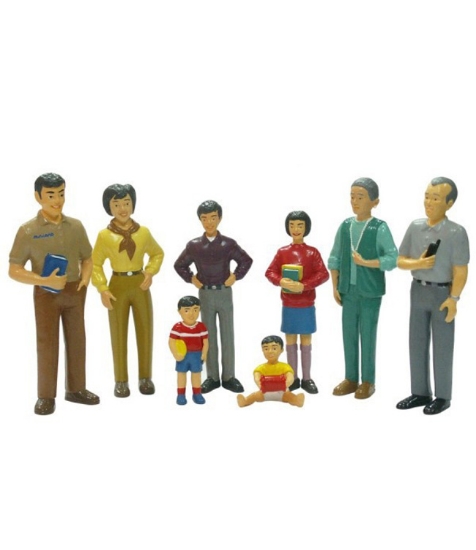 Imagine Figurine familie asiatica