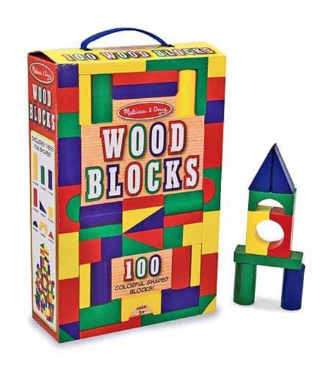 Imagine Cuburi din lemn colorate 100