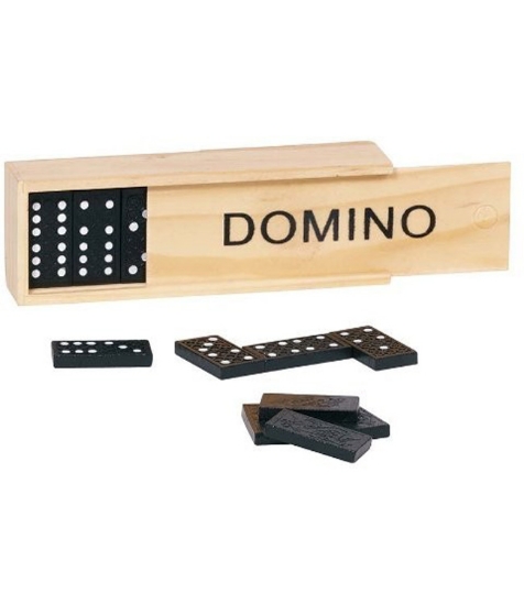 Imagine Domino mini in cutie de lemn