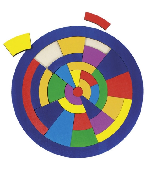 Imagine Puzzle circular Combinatii de culori