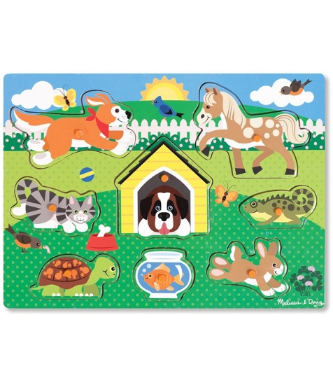 Imagine Puzzle din lemn Animalele de companie