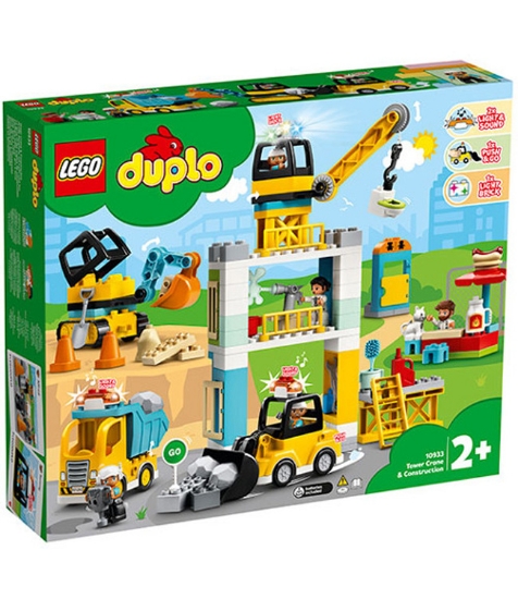 Imagine Lego Duplo Macara turn si constructie 10933